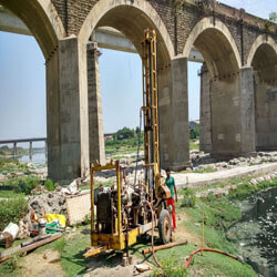 Jetpur Bridge rock testing core drilling rds